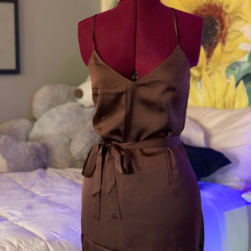 Abercrombie & Fitch Silk Slit Midi Dress!
